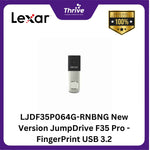 Load image into Gallery viewer, LJDF35P064G-RNBNG New Version JumpDrive F35 Pro - FingerPrint USB 3.2
