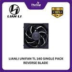 Load image into Gallery viewer, LIANLI UNIFAN TL 140 SINGLE PACK REVERSE BLADE &amp; NON REVERSE BLADE BLACK/WHITE
