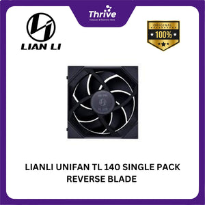 LIANLI UNIFAN TL 140 SINGLE PACK REVERSE BLADE & NON REVERSE BLADE BLACK/WHITE