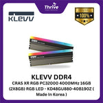 Load image into Gallery viewer, KLEVV DDR4 CRAS XR RGB PC32000 4000MHz 16GB (2X8GB) RGB LED - KD48GU880-40B190Z ( Made In Korea )
