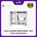 Load image into Gallery viewer, Antec CX600M WOOD ARGB - Mini Tower Gaming Case - Dual Chamber Design - 4mm Tempered Glass with Exotic WOOD - Type C Ready - Free 2Pcs 120mm ARGB Fans Reverse + 1Pcs 120mm ARGB F
