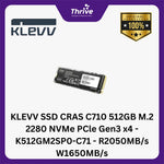 Load image into Gallery viewer, KLEVV SSD CRAS C710 512GB M.2 2280 NVMe PCle Gen3 x4 - K512GM2SP0-C71 - R2050MB/s W1650MB/s
