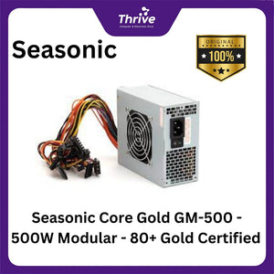 Seasonic Core Gold GM-500 - 500W Modular - 80+ Gold Certified - 7 Years Warranty Replacement