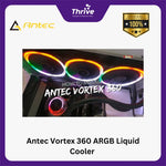 Load image into Gallery viewer, Antec Vortex 360 ARGB Liquid Cooler - Suspended Spiral Pump Head Design - 3x Fusion 120 PWM ARGB Fan
