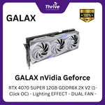 Load image into Gallery viewer, GALAX nVidia GeForce RTX 4070 SUPER 12GB GDDR6X 2X V2 (1-Click OC) - Lighting EFFECT - DUAL FAN -