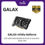 Load image into Gallery viewer, GALAX nVidia Geforce GTX 1650 4GB GDDR6 EX PLUS (1-Click OC) - DUAL FAN

