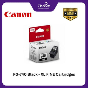 PG-740 Black - XL FINE Cartridges