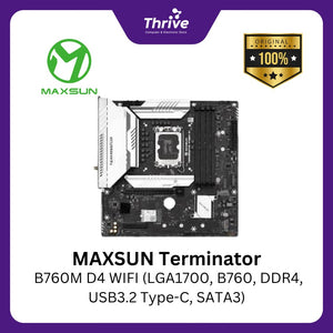 MAXSUN Terminator B760M D4 WIFI (LGA1700, B760, DDR4, USB3.2 Type-C, SATA3)