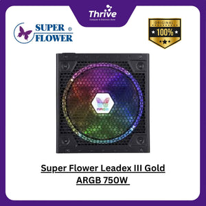 Super Flower Leadex III Gold ARGB 750W - SF-750F14RG (BK) - 80+ GOLD - Full Modular - 10 Years