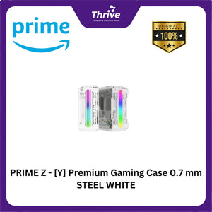 PRIME Z - [Y] Premium Gaming Case 0.7 mm STEEL WHITE