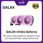 Load image into Gallery viewer, GALAX nVidia Geforce RTX 4070 12GB DDR6X EX GAMER (1-Click OC) PINK EDITION - ARGB TRIPLE FAN
