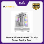 Load image into Gallery viewer, Antec CX700 ARGB WHITE - Mid-Tower Gaming Case - 4mm Tempered Glass Side Panel - Type-C 3.2 Gen 2 Ready - Free 2Pcs 120mm ARGB Fans Reverse + 1Pcs 120mm ARGB Fans
