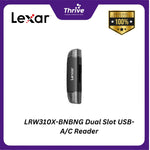 Load image into Gallery viewer, LRW310X-BNBNG Dual Slot USB-A/C Reader
