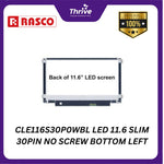Load image into Gallery viewer, CLE116S30P0WBL LED 11.6 SLIM 30PIN NO SCREW BOTTOM LEFT
