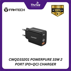 CWQD33201 POWERPURE 33W 2 PORT (PD+QC) CHARGER