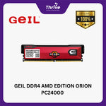 Load image into Gallery viewer, GEIL DDR4 AMD EDITION ORION PC24000 3000MHz Dual Channel 16GB (2x8GB) GAOR416GB3000C16ADC

