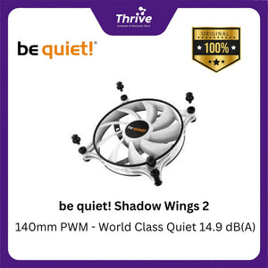 be quiet! Shadow Wings 2 - 140mm PWM - World Class Quiet 14.9 dB(A)