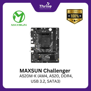 MAXSUN Challenger A520M-K (AM4, A520, DDR4, USB 3.2, SATA3)