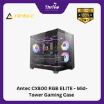 Load image into Gallery viewer, Antec CX800 RGB ELITE - Mid-Tower Gaming Case - Dual Chamber Design - 4mm Tempered Glass Side Panel - Free 5Pcs 120mm RGB Fans Reverse + 1Pcs 120mm RGB Fans
