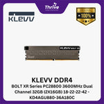 Load image into Gallery viewer, KLEVV DDR4 BOLT XR Series PC28800 3600MHz Dual Channel 32GB (2X16GB) 18-22-22-42 - KD4AGU880-36A180C
