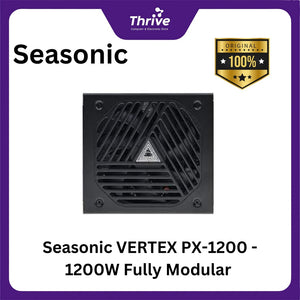 Seasonic VERTEX PX-1200 - 1200W Fully Modular - 80+ Platinum Certified - ATX 3.0 Compatible - PCIe 5.0 Ready - 10 Years Warranty Replacement