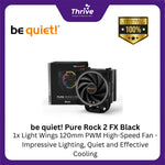 Load image into Gallery viewer, be quiet! Pure Rock 2 FX Black - 1x Light Wings 120mm PWM High-Speed Fan - Impressive Lighting, Quiet and Effective Cooling
