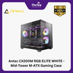 Load image into Gallery viewer, Antec CX200M RGB ELITE WHITE - Mid-Tower M-ATX Gaming Case - Tempered Glass Side Panel - Free 3Pcs 120mm RGB Fans + 2Pcs 120mm RGB Fans Reverse
