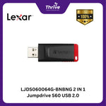Load image into Gallery viewer, LJDS060064G-BNBNG 2 IN 1 Jumpdrive S60 USB 2.0
