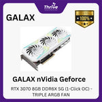 Load image into Gallery viewer, GALAX nVidia Geforce RTX 3070 8GB DDR6X SG (1-Click OC) - TRIPLE ARGB FAN -
