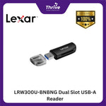 Load image into Gallery viewer, LRW300U-BNBNG Dual Slot USB-A Reader
