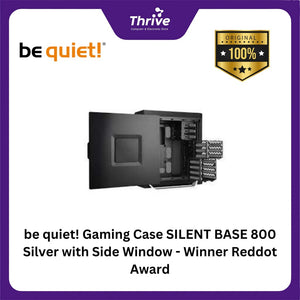 be quiet! Gaming Case SILENT BASE 800 Silver with Side Window - Winner Reddot Award