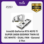 Load image into Gallery viewer, Inno3D GeForce RTX 4070 Ti SUPER 16GB GDDR6X TWIN X2 OC WHITE - DUAL FAN - Garansi 3 Thn