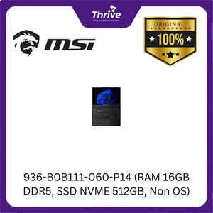 936-B0B111-060-P14 (RAM 16GB DDR5, SSD NVME 512GB, Non OS)