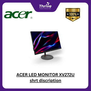 ACER LED MONITOR XV272U shrt discription