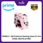 Load image into Gallery viewer, PRIME Z - [A] Premium Gaming Case 0.7 mm STEEL WHITE &amp; PINK
