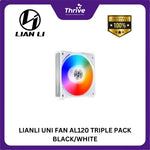 Load image into Gallery viewer, LIANLI UNI FAN AL120 TRIPLE PACK BLACK/WHITE