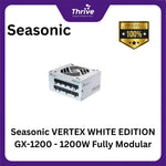 Load image into Gallery viewer, Seasonic VERTEX WHITE EDITION GX-1200 - 1200W Fully Modular - 80+ Gold Certified - ATX 3.0 Compatible - PCIe 5.0 Ready - 10 Years Warranty Replacement
