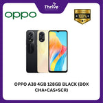 Load image into Gallery viewer, OPPO A38 4GB 128GB BLACK (BOX CHA+CAS+SCR)