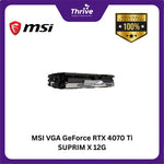 Load image into Gallery viewer, MSI VGA GeForce RTX 4070 Ti SUPRIM X 12G