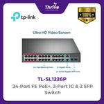 Load image into Gallery viewer, TP-LINK 24-Port FE PoE+, 2-Port 1G &amp; 2 SFP Switch

