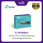 Load image into Gallery viewer, TP-LINK 8-Port FE (4 PoE) Desktop Unmanaged Switch
