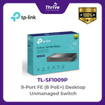 Load image into Gallery viewer, TP-LINK 9-Port FE (8 PoE+) Desktop Unmanaged Switch
