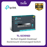 Load image into Gallery viewer, TP-LINK 16-Port Gigabit Desktop/Rackmount Unmanaged Switch

