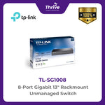 Load image into Gallery viewer, TP-LINK 8-Port Gigabit 13&quot; Rackmount Unmanaged Switch
