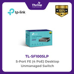 Load image into Gallery viewer, TP-LINK 5-Port FE (4 PoE) Desktop Unmanaged Switch
