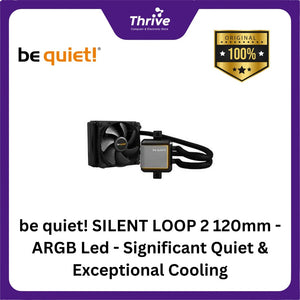 be quiet! SILENT LOOP 2 120mm - ARGB Led - Significant Quiet & Exceptional Cooling - 1xSilent Wings 3 120mm PWM