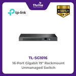 Load image into Gallery viewer, TP-LINK 16-Port Gigabit 19&quot; Rackmount Unmanaged Switch
