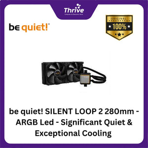 be quiet! SILENT LOOP 2 280mm - ARGB Led - Significant Quiet & Exceptional Cooling - 2xSilent Wings 3 140mm PWM