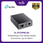 Load image into Gallery viewer, TP-LINK 10/100Mbps PoE WDM Media Converter, up to 20km
