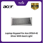 Load image into Gallery viewer, Keyboard Laptop Laptop Keypad For Ace Sf314-41 Silver With back Light